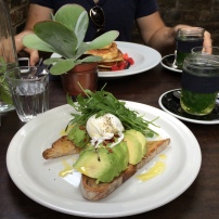 Sourdough toast with avocado & egg